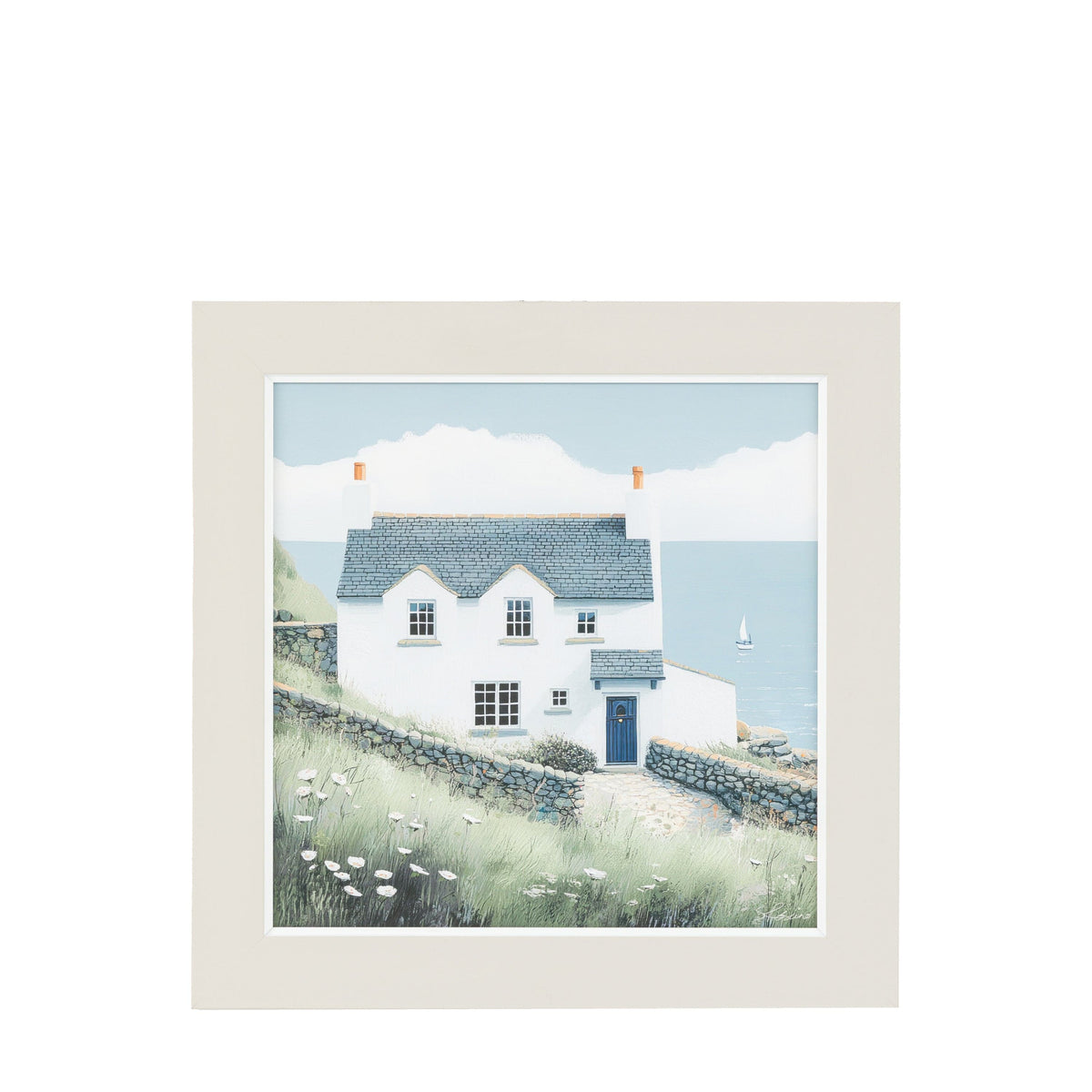 Bodhi Accessories Coastal Cottage Framed Art House of Isabella UK