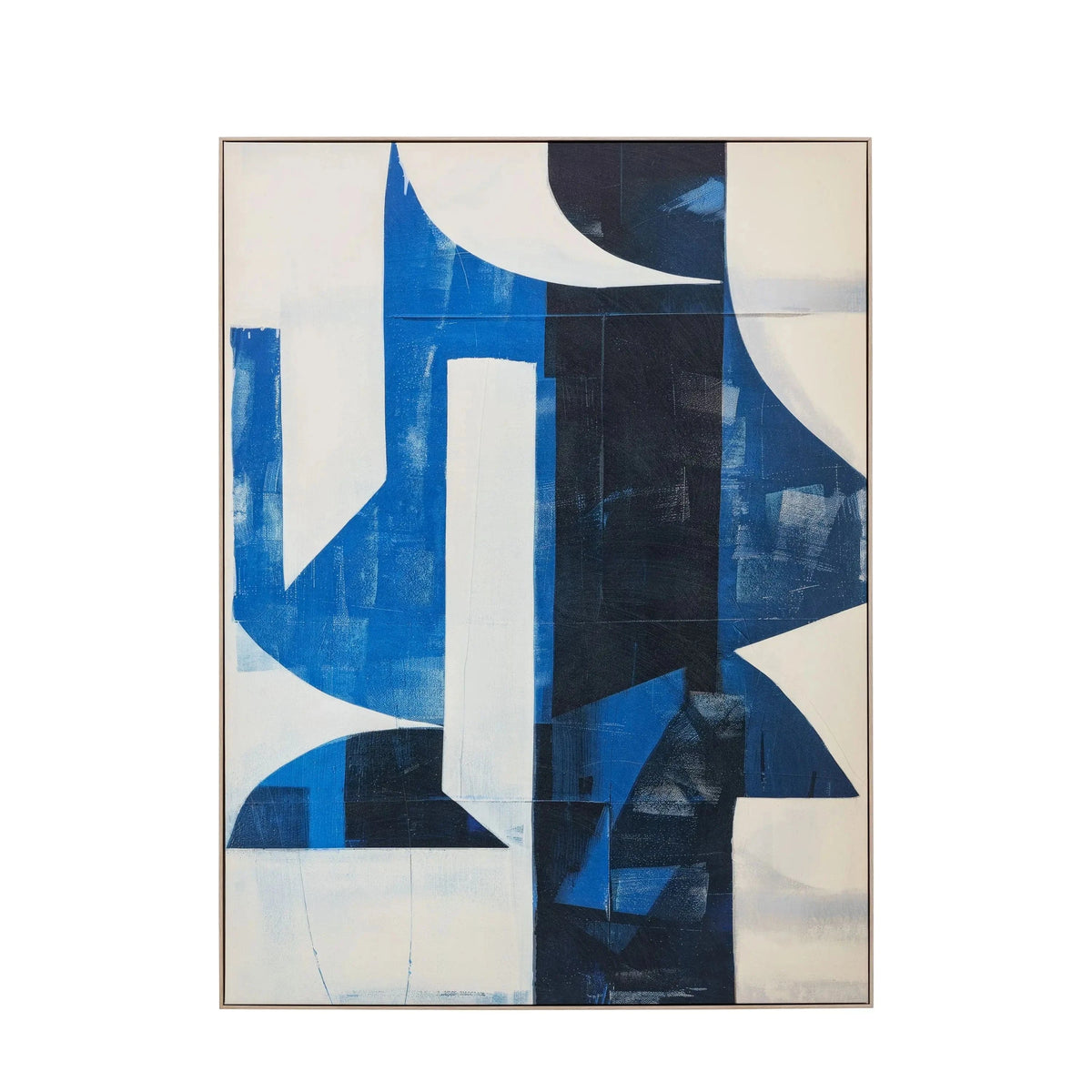 Bodhi Accessories Cobalt Abstract Framed Canvas House of Isabella UK