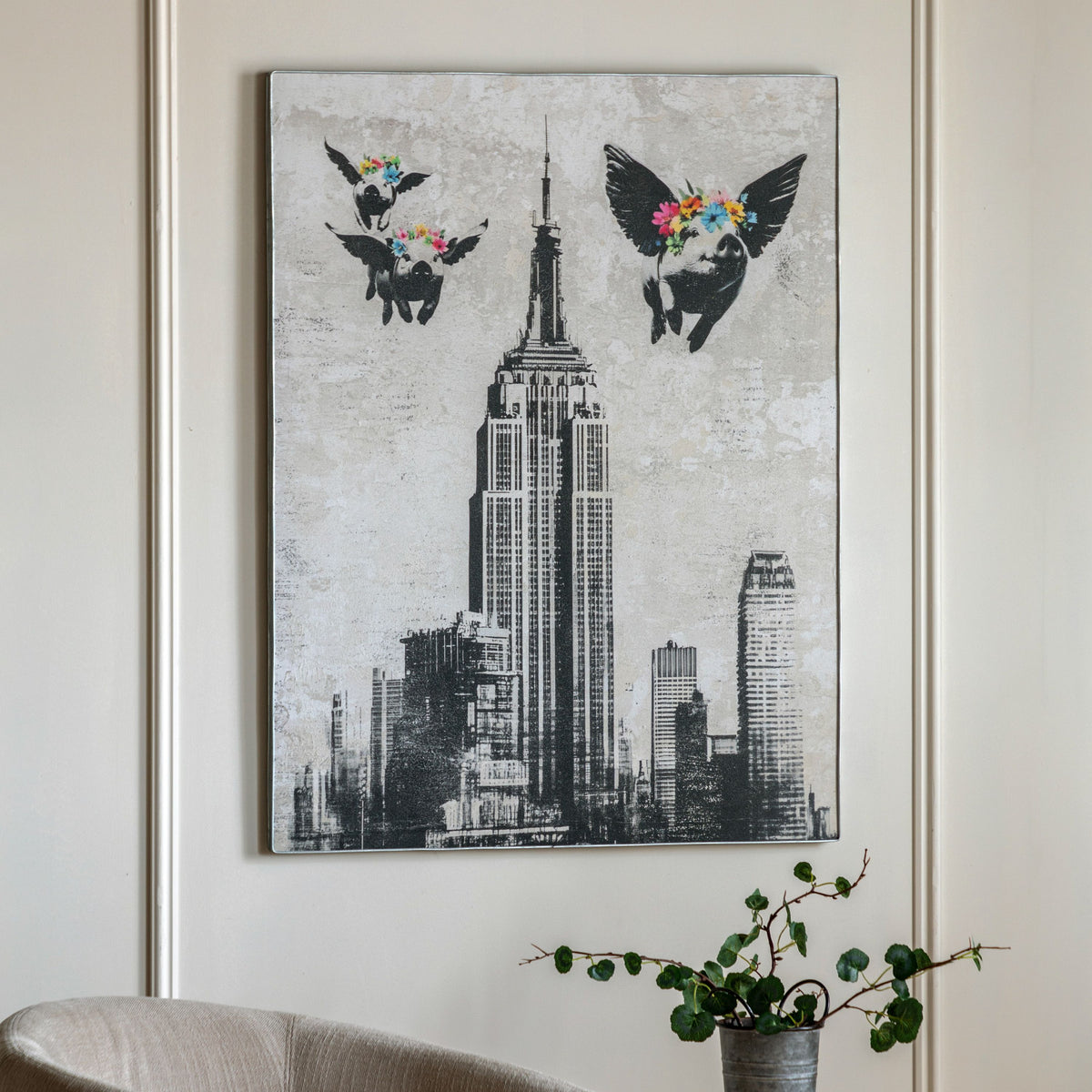 Bodhi Accessories Concrete Dreams II Framed Canvas House of Isabella UK