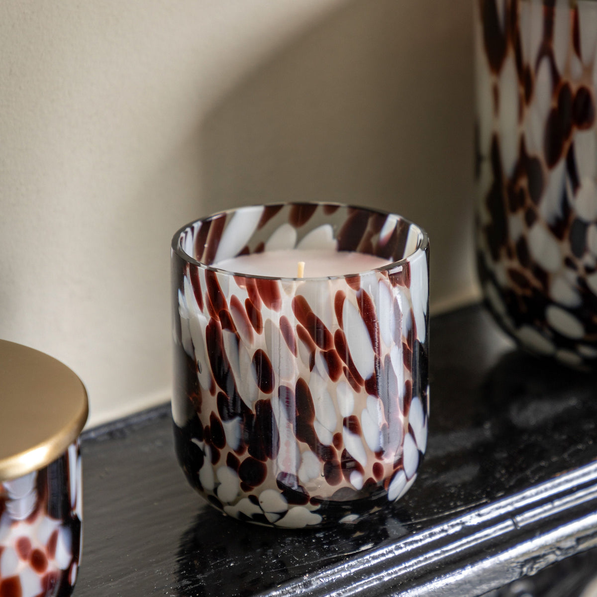 Bodhi Accessories Confetti Candle Brown Small Peony Musk House of Isabella UK