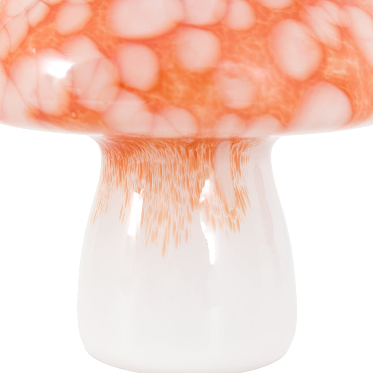 Bodhi Accessories Confetti Glass Mushrooms Set of 2 Burnt Orange House of Isabella UK