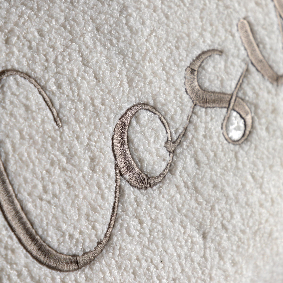 Bodhi Accessories Cosy Embroidered Cushion House of Isabella UK