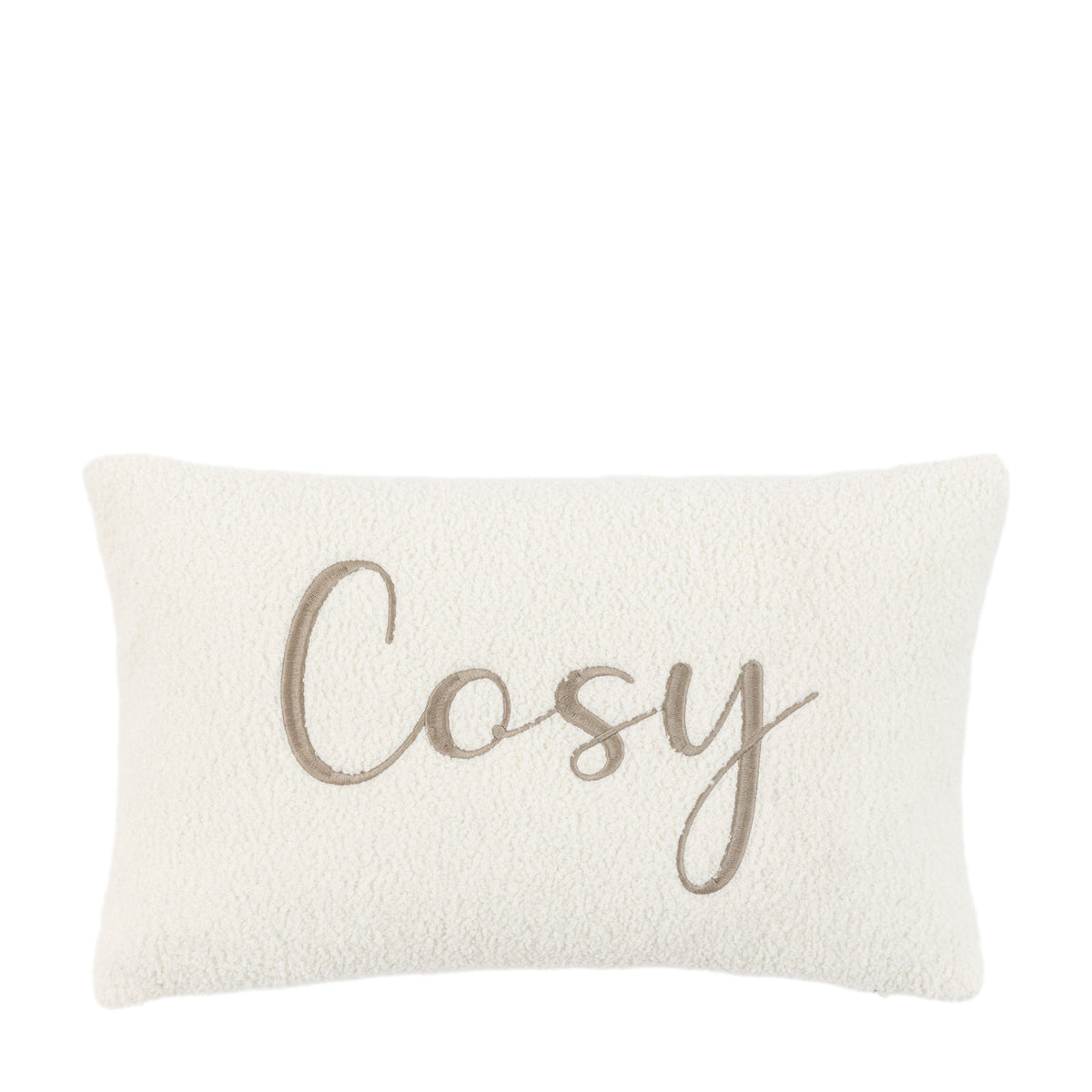 Bodhi Accessories Cosy Embroidered Cushion House of Isabella UK