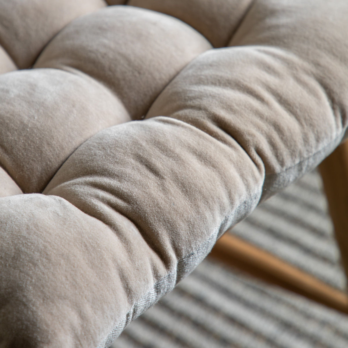 Cotton Velvet Seatpad Natural.