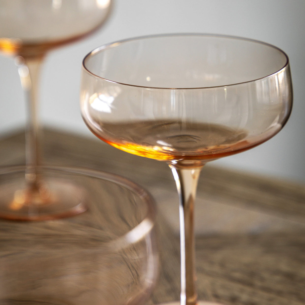 Bodhi Accessories Coupe Glass Smokey Green 4pk House of Isabella UK