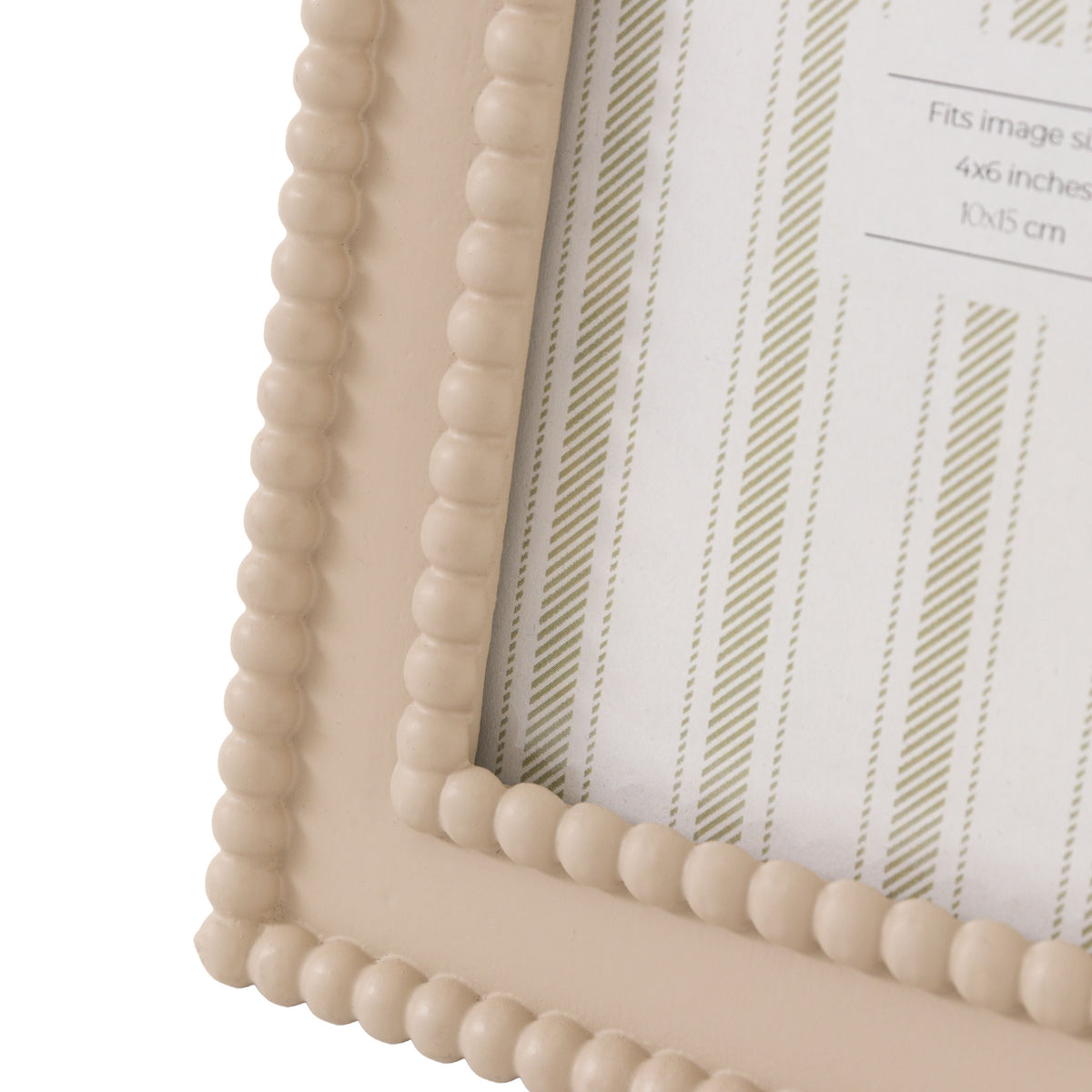 Bodhi Accessories Cove Beaded Photo Frame 6x4 Mocha House of Isabella UK