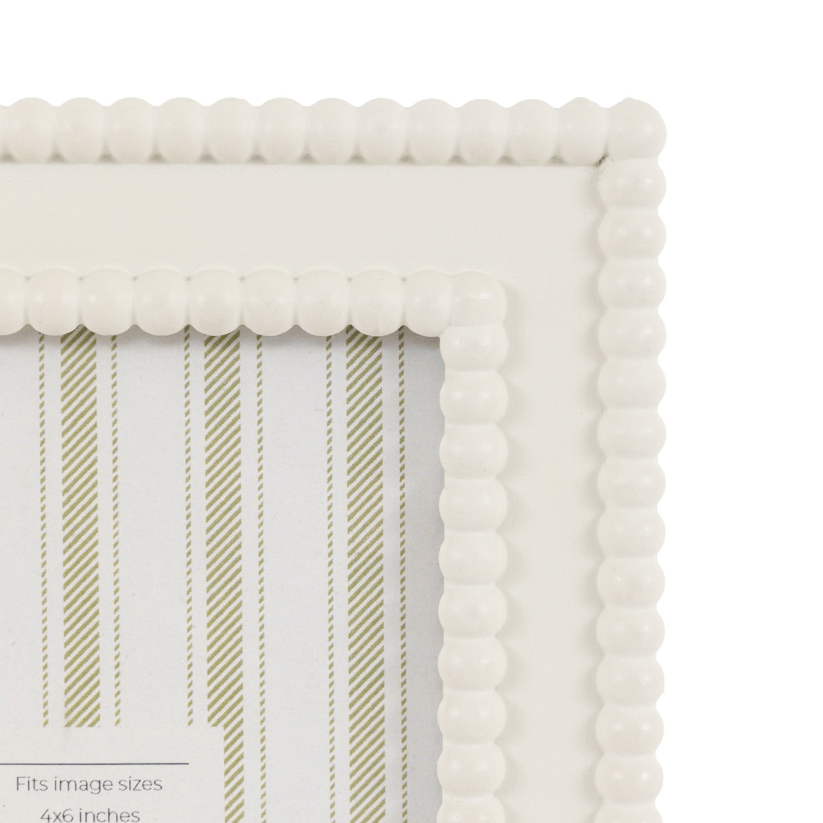 Bodhi Accessories Cove Beaded Photo Frame 6x4 White House of Isabella UK