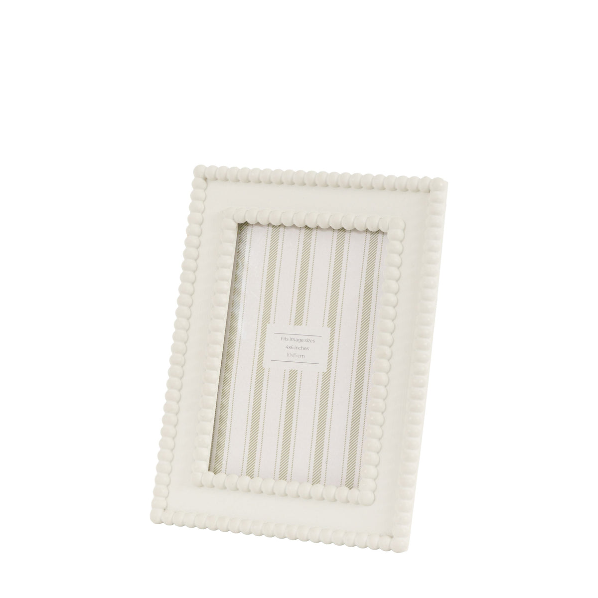 Bodhi Accessories Cove Beaded Photo Frame 6x4 White House of Isabella UK