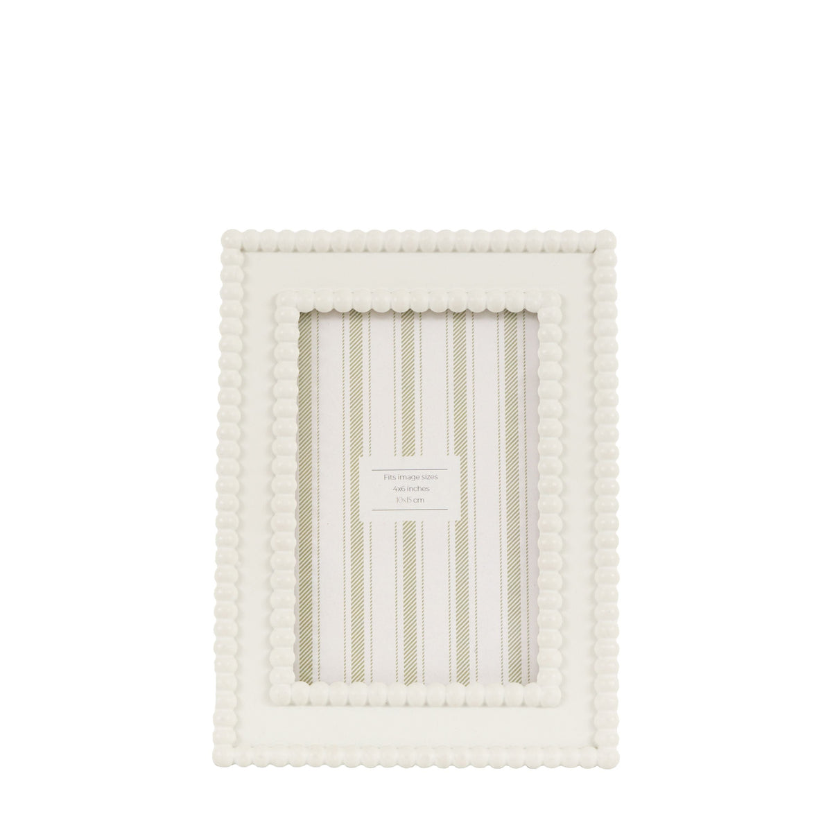 Bodhi Accessories Cove Beaded Photo Frame 6x4 White House of Isabella UK