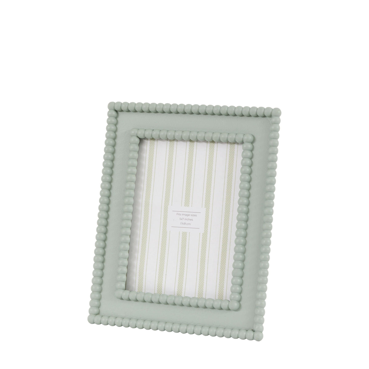 Bodhi Accessories Cove Beaded Photo Frame 7x5 Sage House of Isabella UK