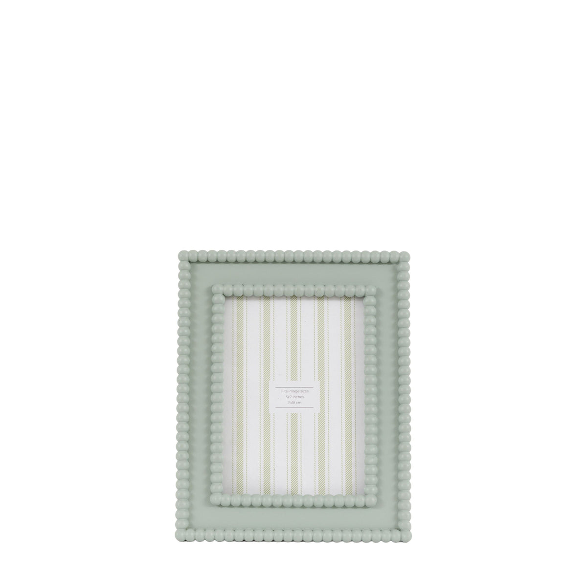 Bodhi Accessories Cove Beaded Photo Frame 7x5 Sage House of Isabella UK