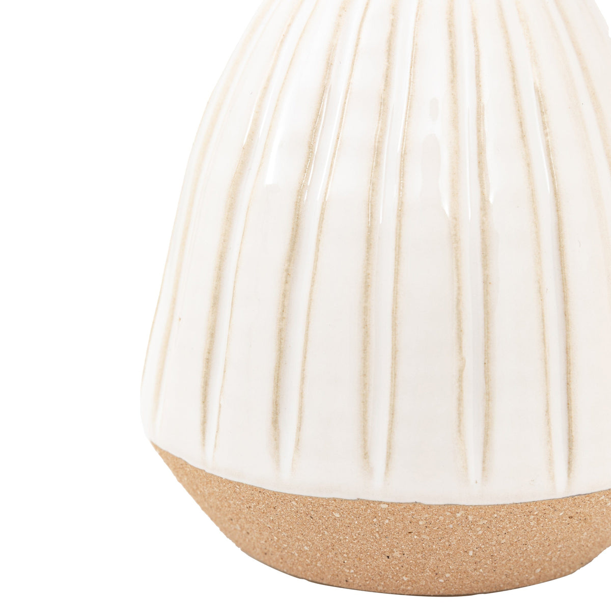 Bodhi Accessories Cromer Ceramic Handled Vase White Small House of Isabella UK