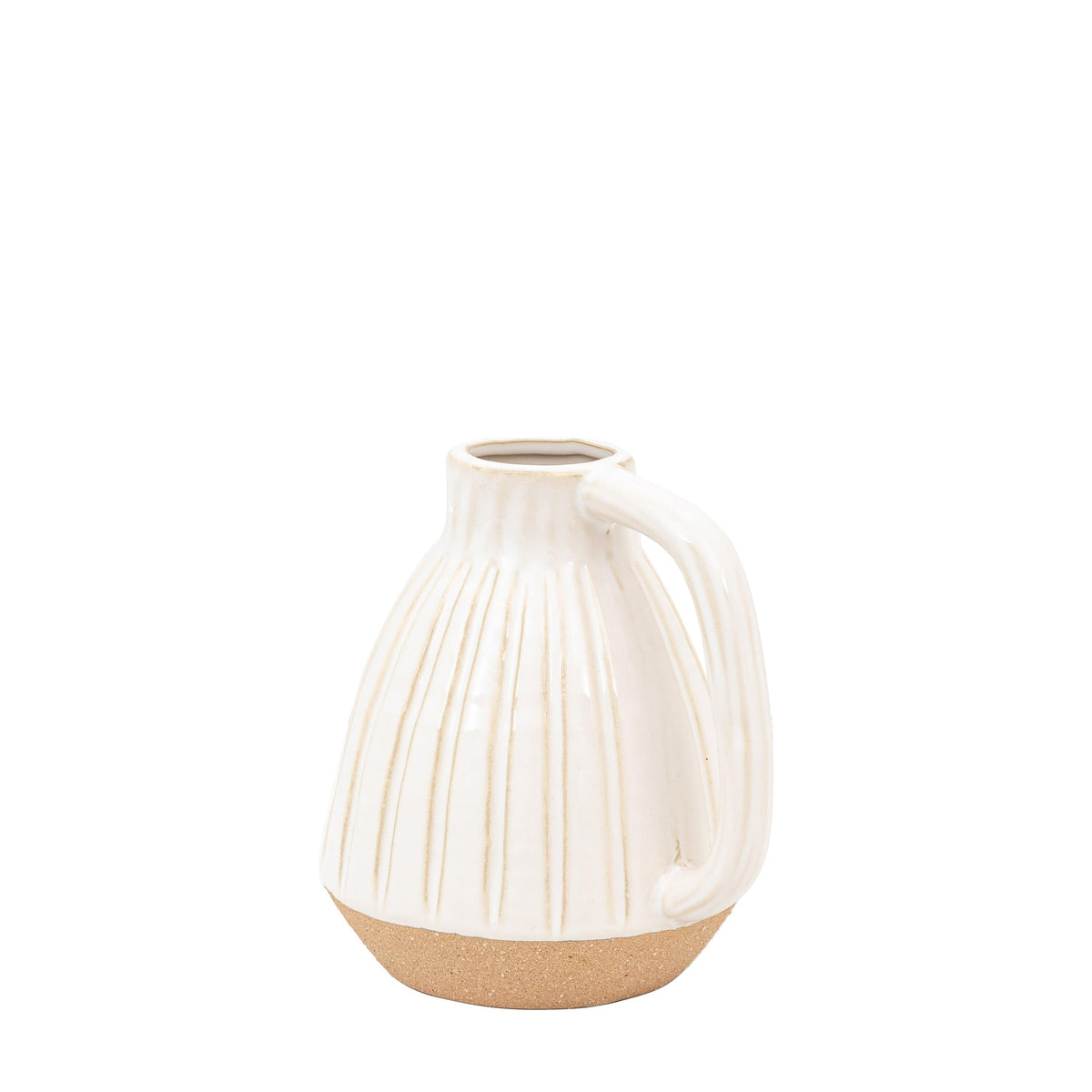 Bodhi Accessories Cromer Ceramic Handled Vase White Small House of Isabella UK