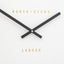 Bodhi Accessories Crosby Wall Clock Black House of Isabella UK