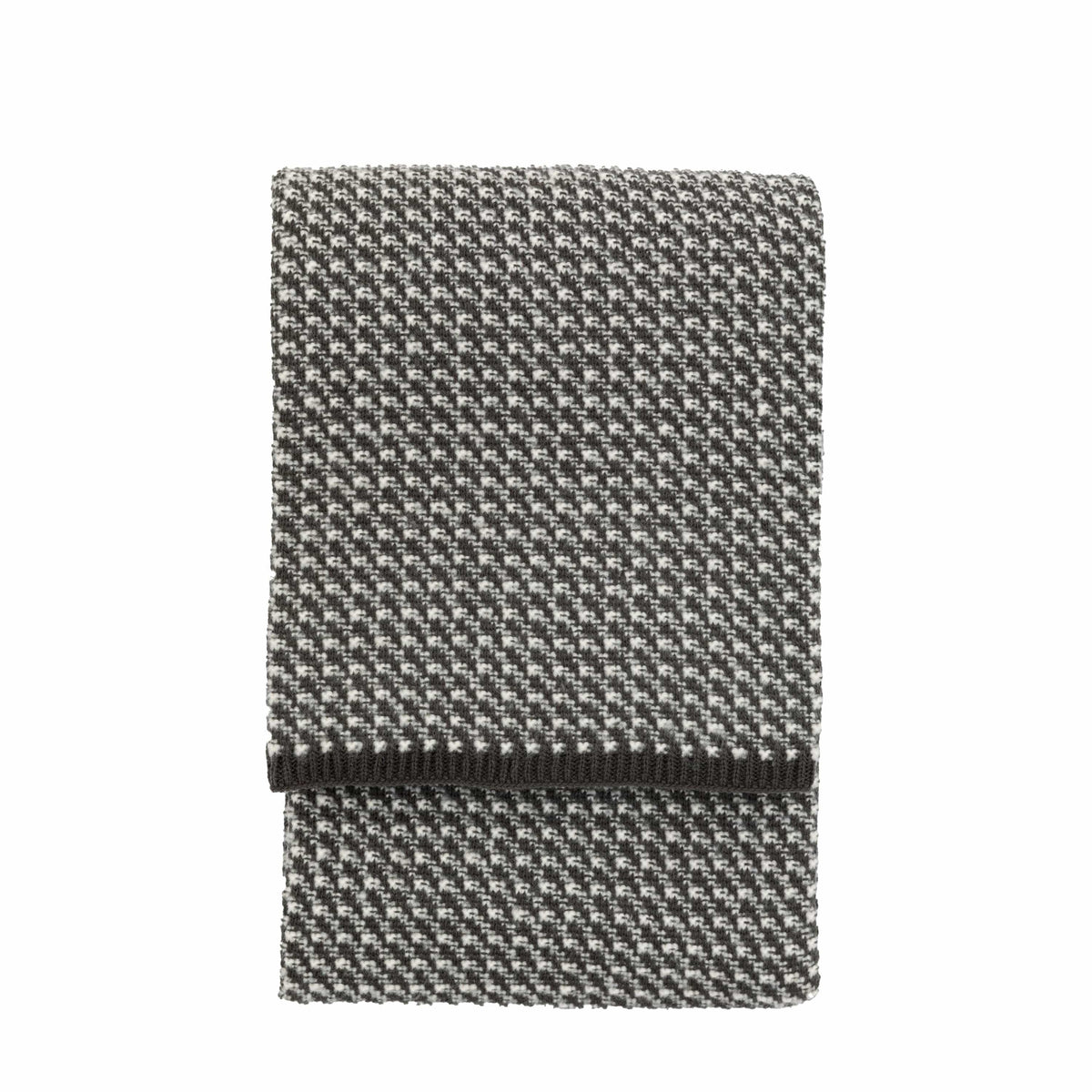 Bodhi Accessories Cross Knit Throw Grey House of Isabella UK