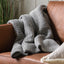 Bodhi Accessories Cross Knit Throw Grey House of Isabella UK