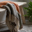 Bodhi Accessories Crosshatch Woven Throw Taupe House of Isabella UK