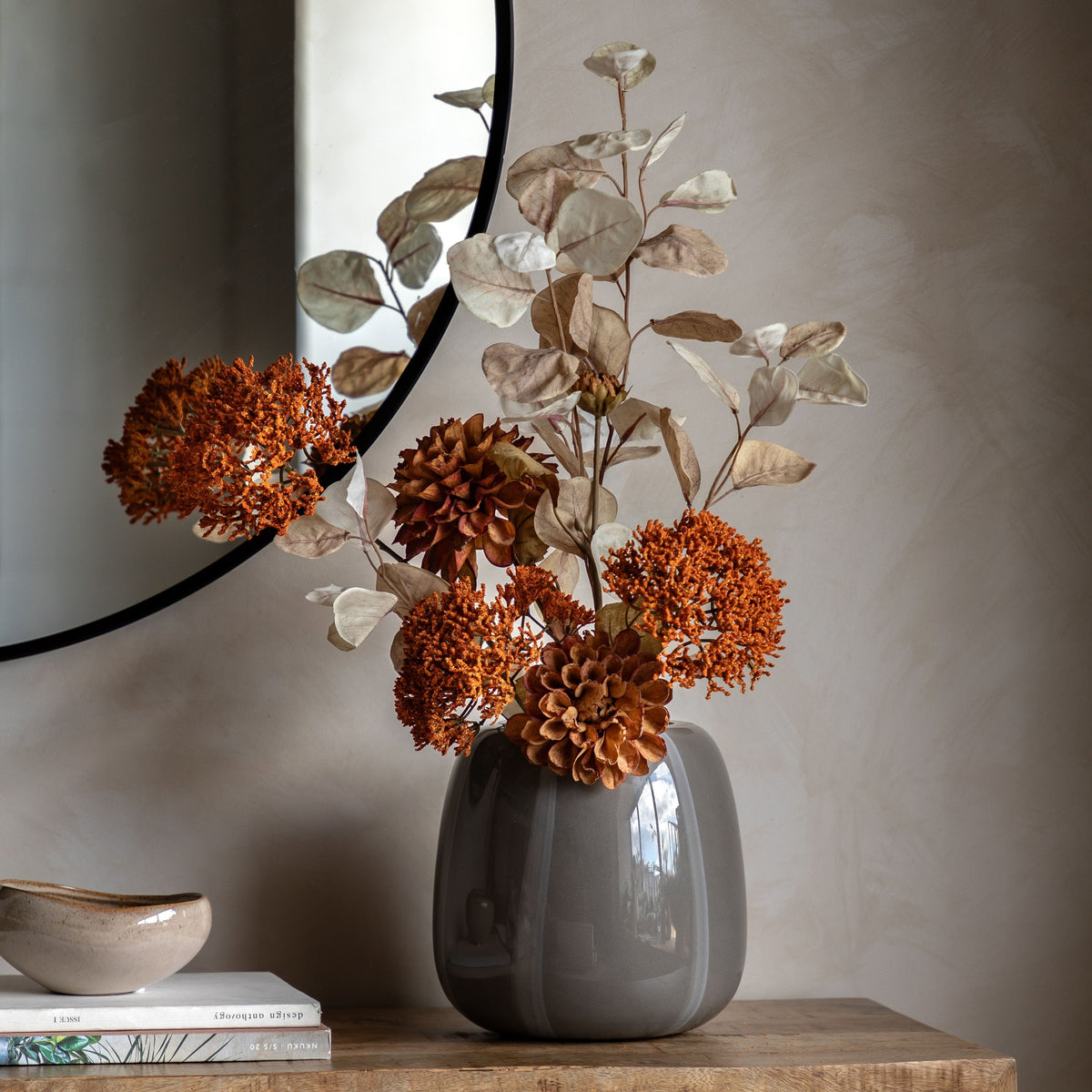 Bodhi Accessories Dahlia Autumnal Bouquet Rust House of Isabella UK