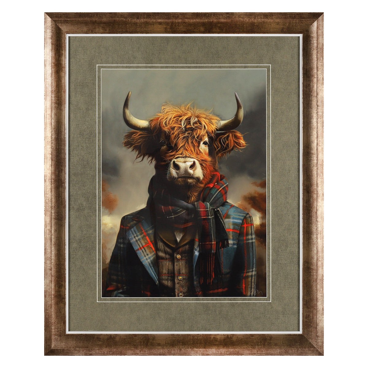 Bodhi Accessories Dapper Highlander Framed Art House of Isabella UK