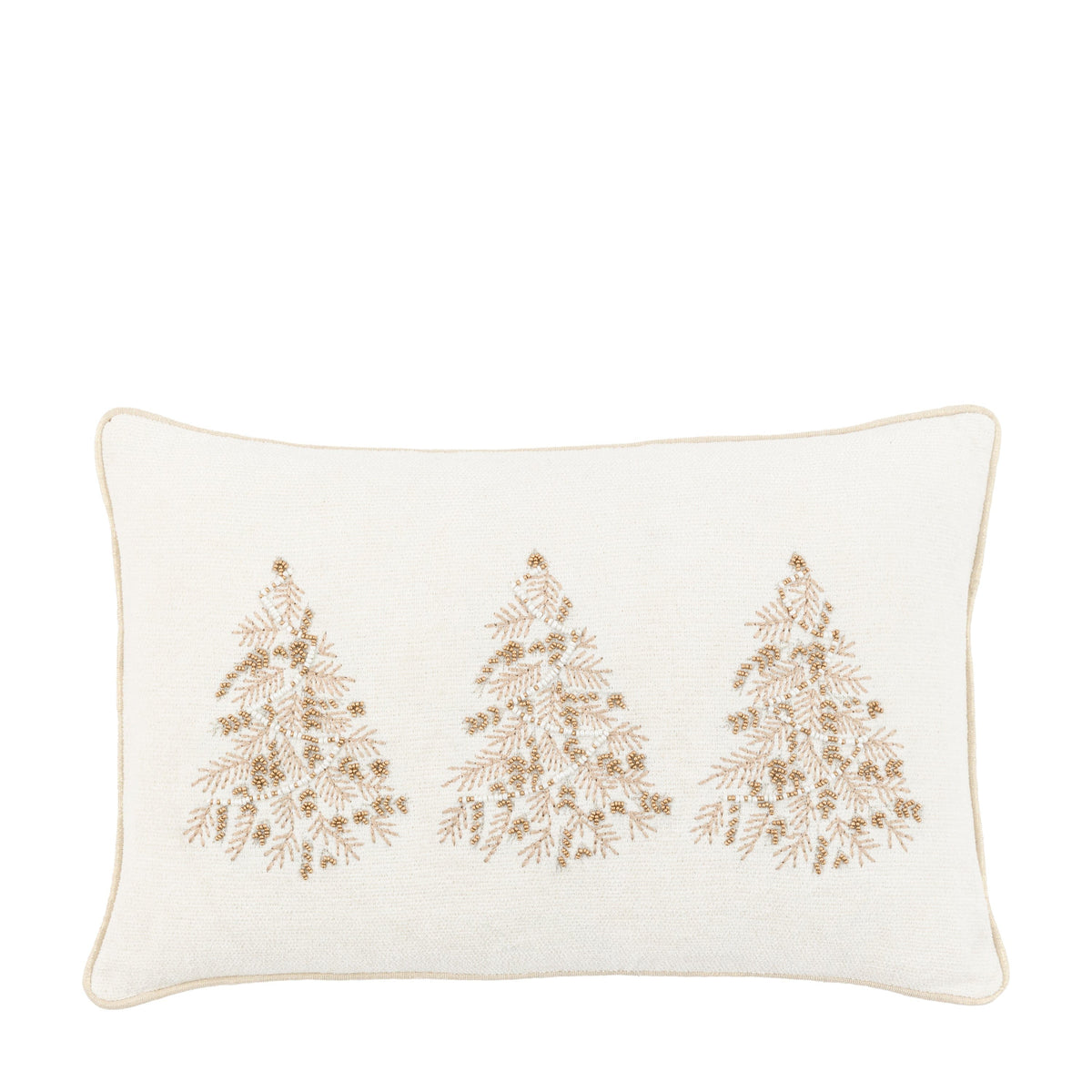 Bodhi Accessories Deco Luxe Embroidered Tree Trio Cushion House of Isabella UK