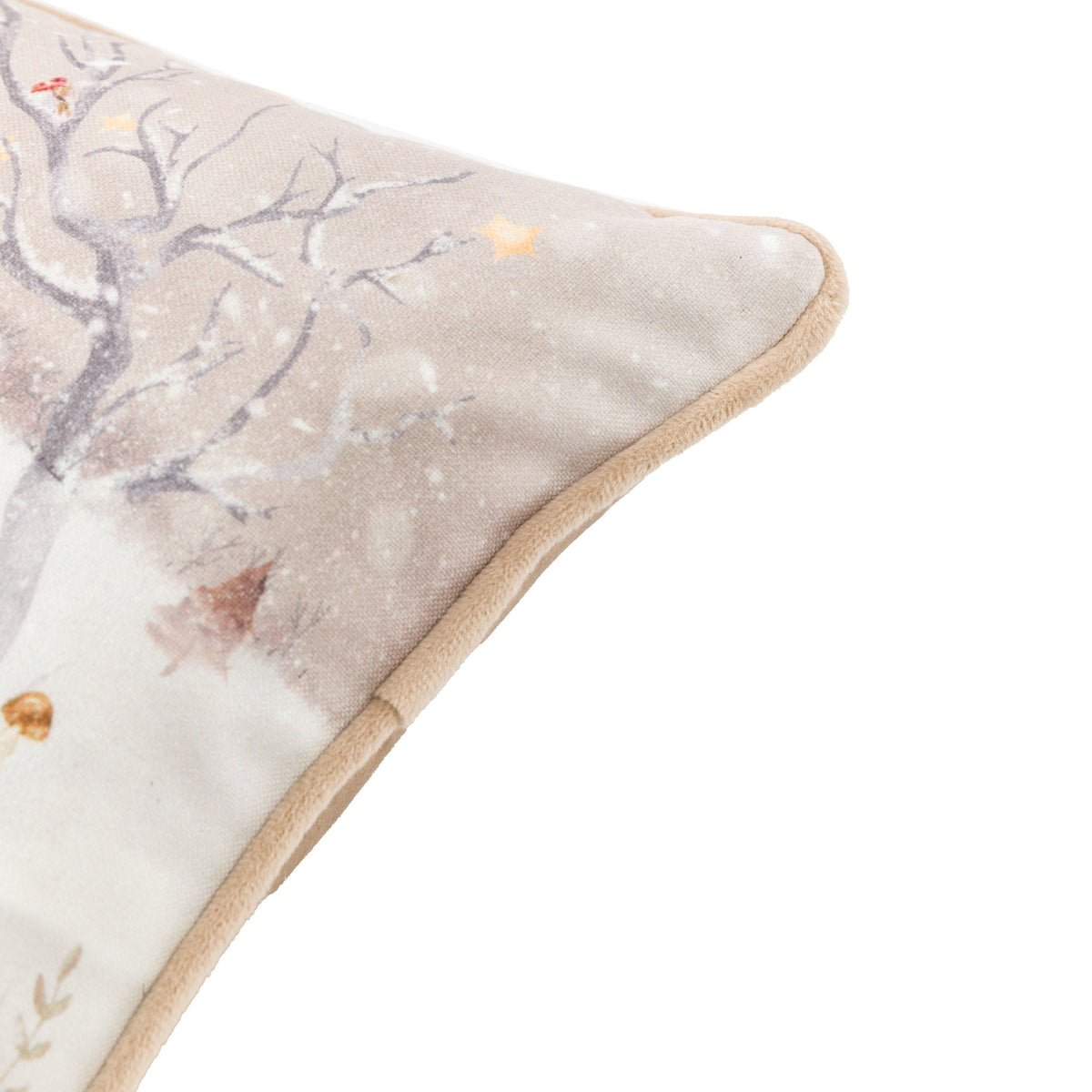 Bodhi Accessories Deco Luxe Woodland Scene Cushion Square House of Isabella UK