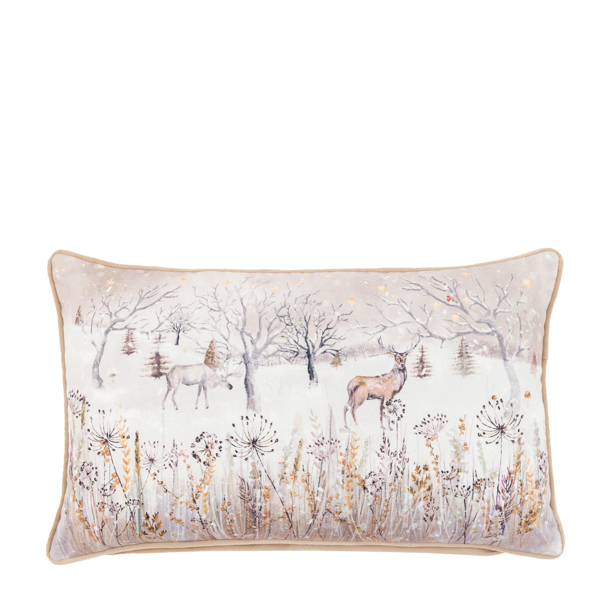 Bodhi Accessories Deco Luxe Woodland Scene Cushion Square House of Isabella UK