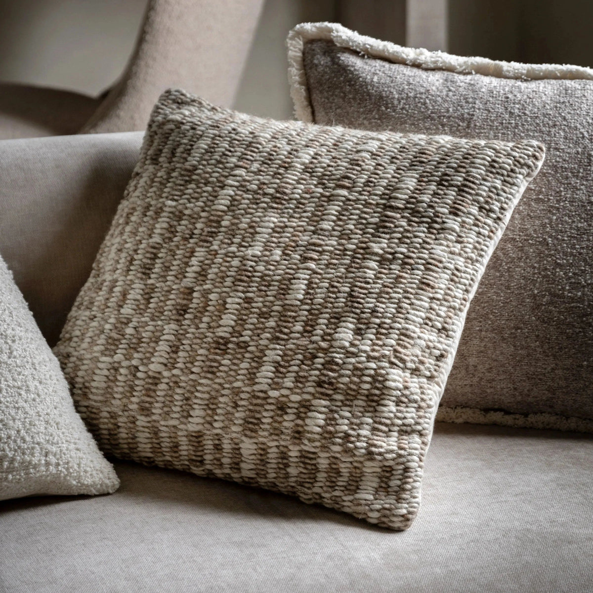 Bodhi Accessories Delamere Cushion Natural House of Isabella UK