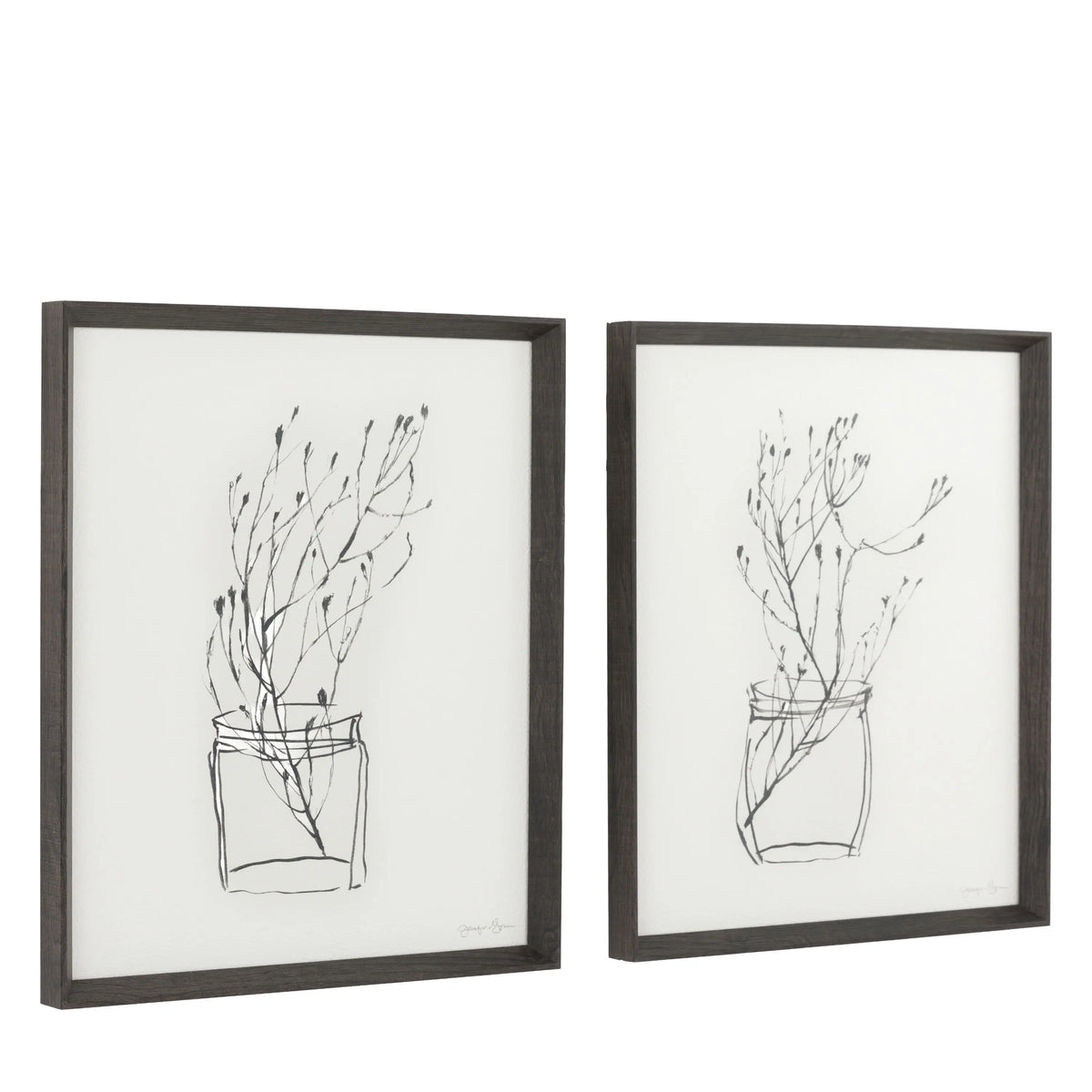 Bodhi Accessories Delicate Nature Framed Art Set of 2 House of Isabella UK