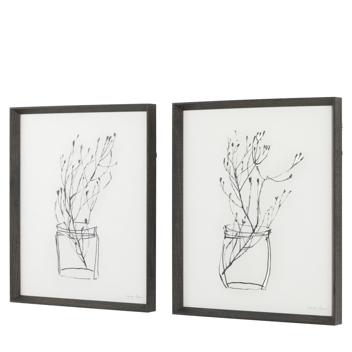 Bodhi Accessories Delicate Nature Framed Art Set of 2 House of Isabella UK