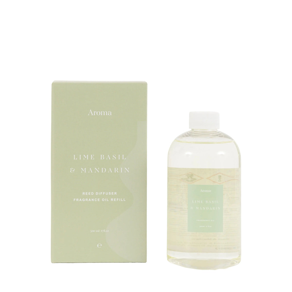 Bodhi Accessories Diffuser Refill Oil Lime Basil and Mandarin 500ml House of Isabella UK