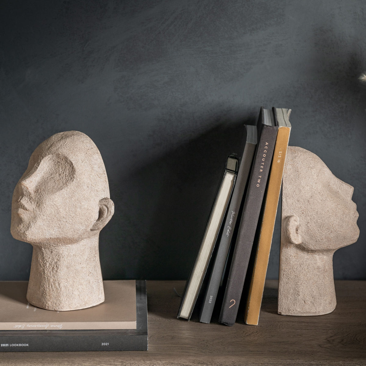 Dolgellau Bookend Cream (Set of 2).