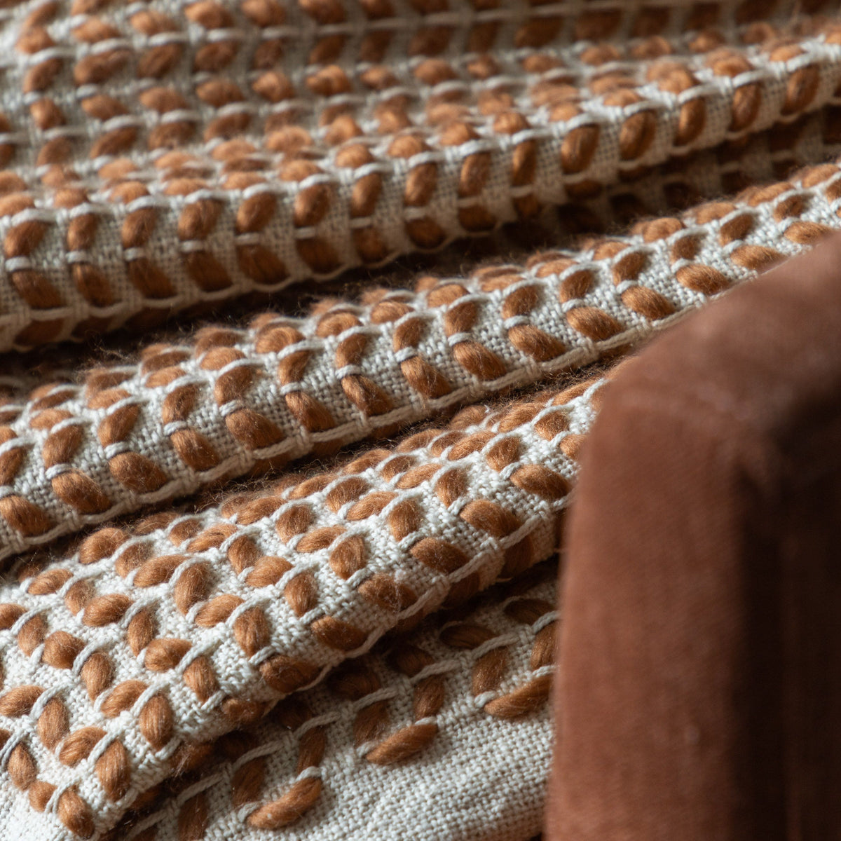 Bodhi Accessories Dolsto Woven Throw Rust House of Isabella UK