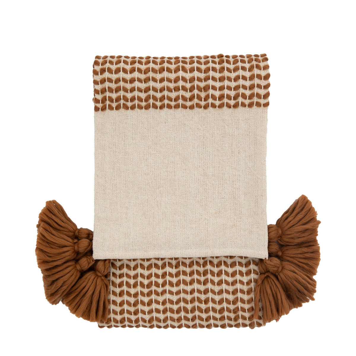 Bodhi Accessories Dolsto Woven Throw Rust House of Isabella UK