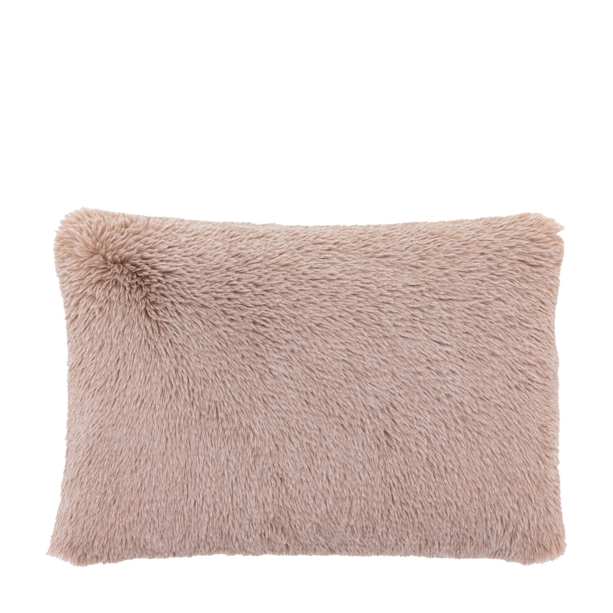 Bodhi Accessories Duplo Faux Fur Cushion Mauve Rectangle House of Isabella UK