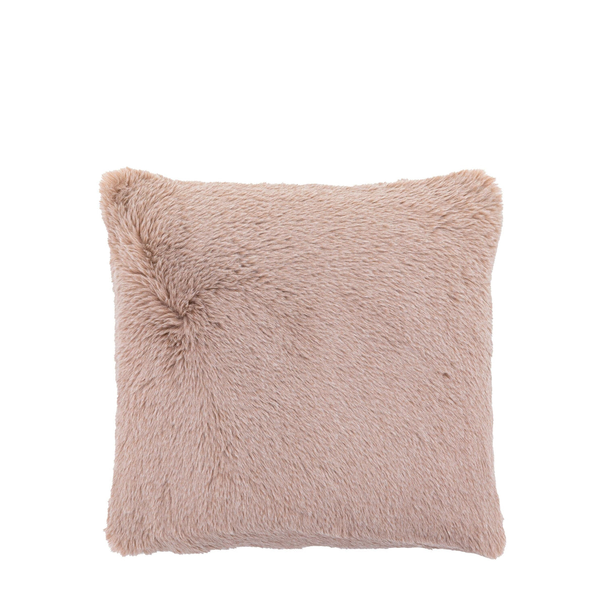 Bodhi Accessories Duplo Faux Fur Cushion Mauve Square House of Isabella UK