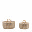 Bodhi Accessories Eden Round Basket Handle Natural Set of 2 House of Isabella UK