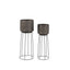 Bodhi Accessories Elda Planters Pewter Set of 2 House of Isabella UK