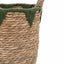 Bodhi Accessories Elgon Baskets Natural & Green Set of 3 House of Isabella UK