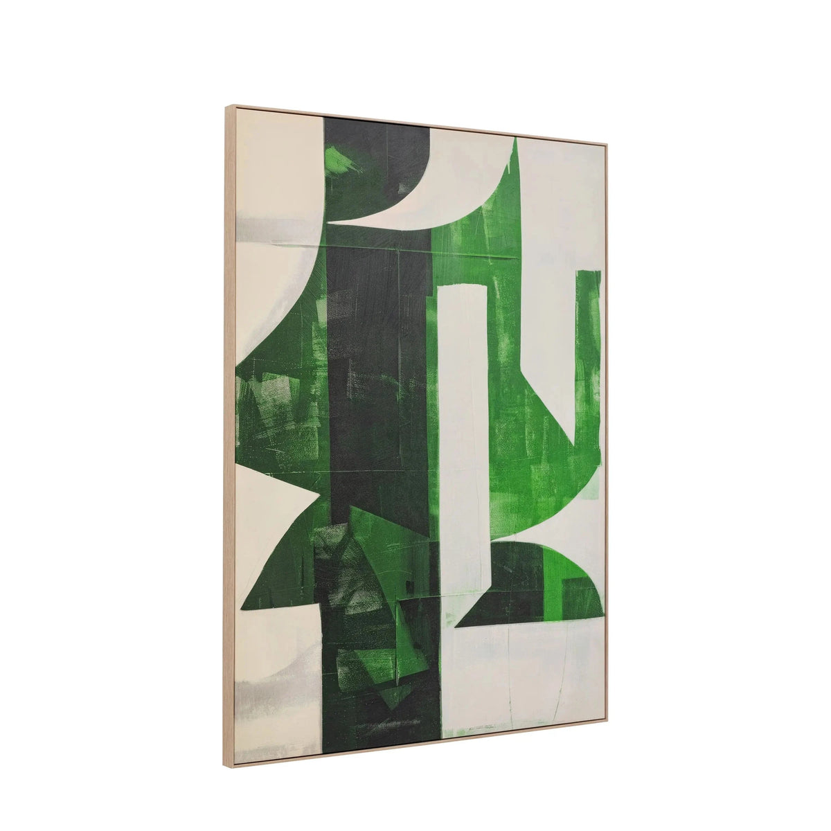 Bodhi Accessories Emerald Abstract Framed Canvas House of Isabella UK