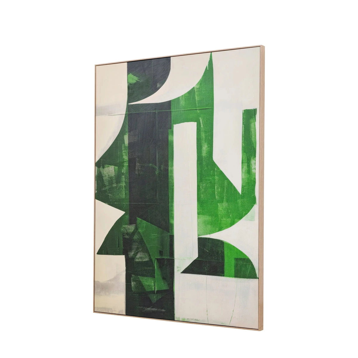 Bodhi Accessories Emerald Abstract Framed Canvas House of Isabella UK