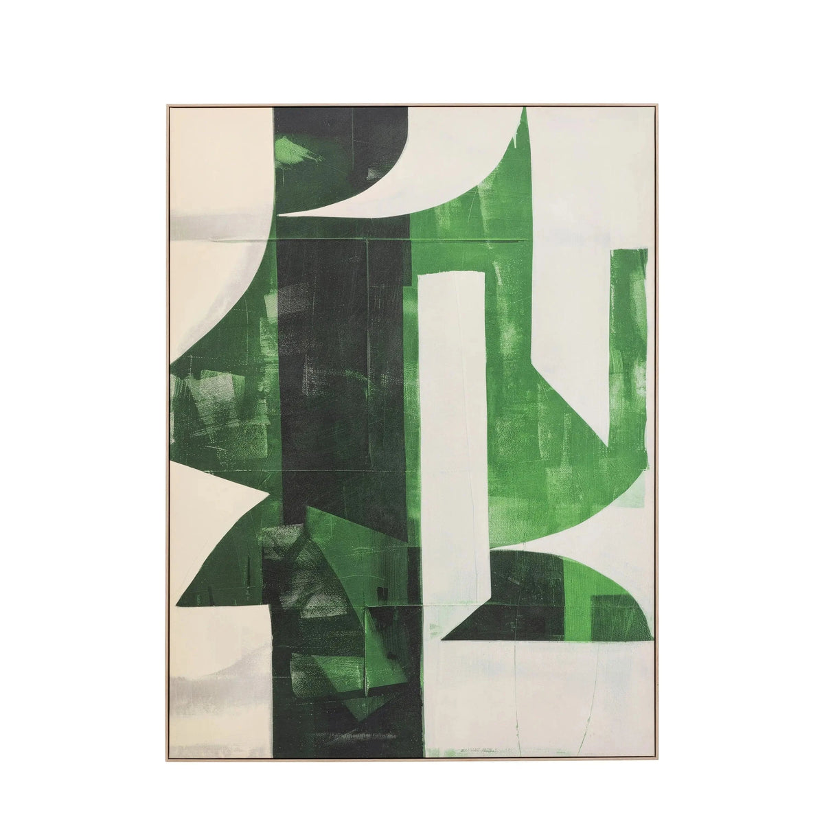 Bodhi Accessories Emerald Abstract Framed Canvas House of Isabella UK