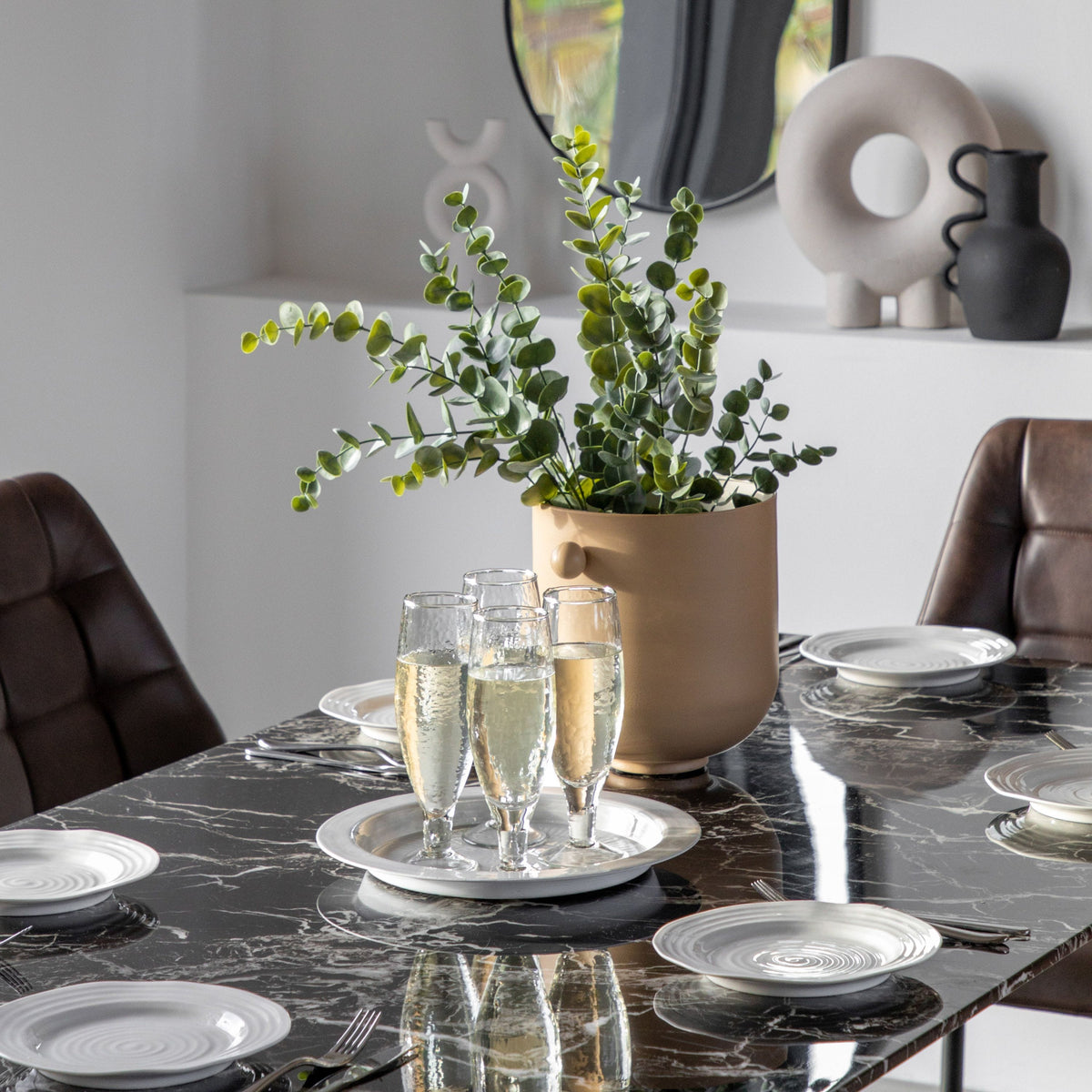 Erica Eucalyptus in Soil - Green/Grey.