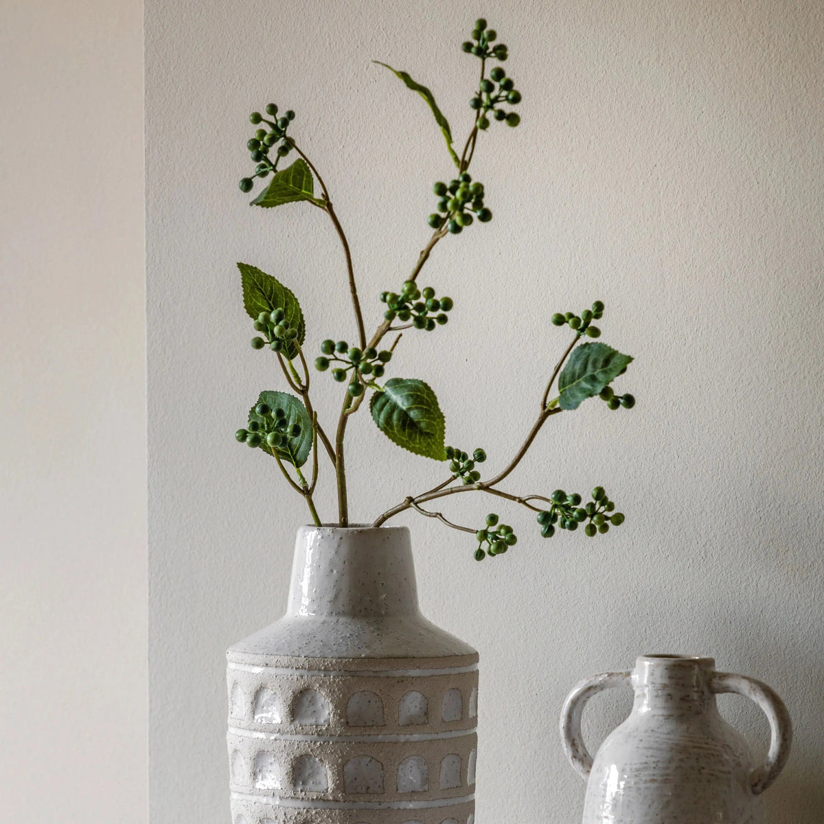 Bodhi Accessories Faux Stem Berry Foliage Green 12pk House of Isabella UK