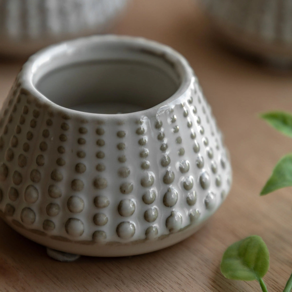 Bodhi Accessories Fleck Dotted Tealight Holder Set of 3 House of Isabella UK