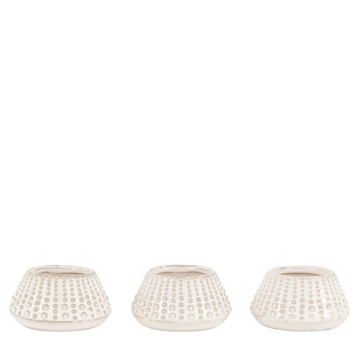 Bodhi Accessories Fleck Dotted Tealight Holder Set of 3 House of Isabella UK