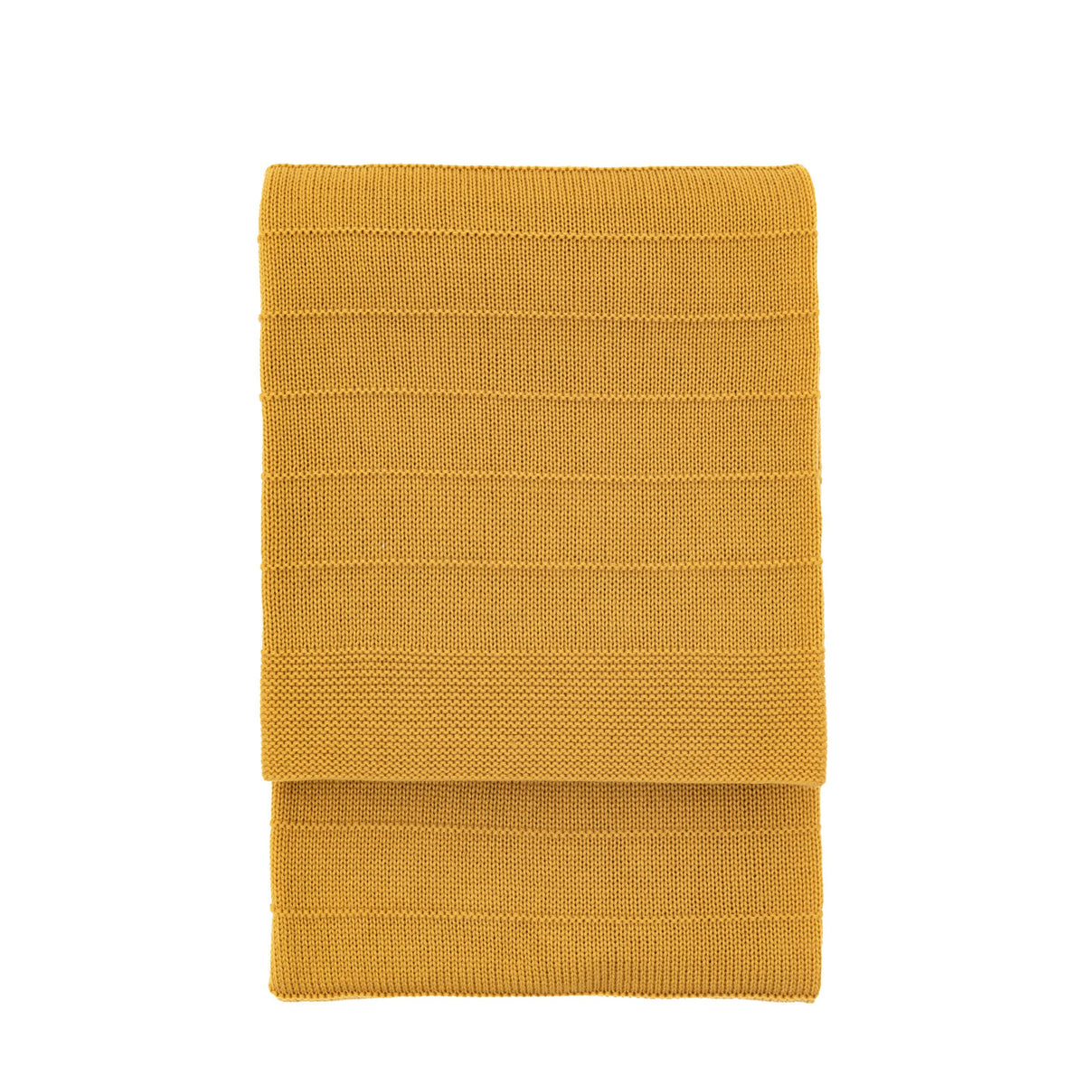 Bodhi Accessories Flo Knit Throw Mustard House of Isabella UK