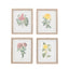 Bodhi Accessories Floral Quartet Framed Art Set of 4 House of Isabella UK