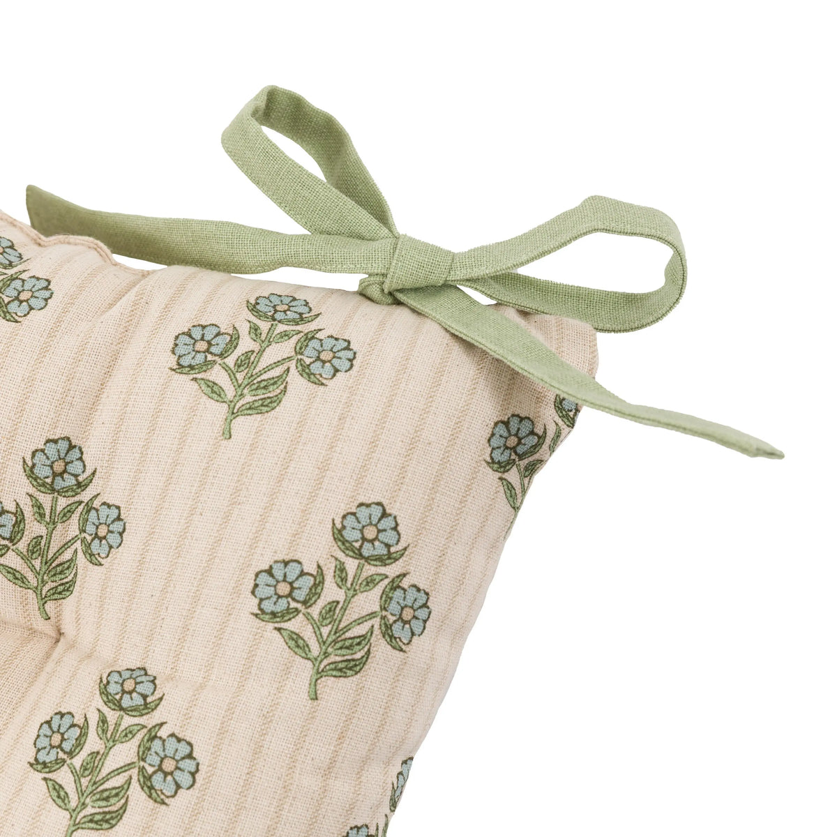 Bodhi Accessories Floret Stamp Seatpads Natural 2pk House of Isabella UK