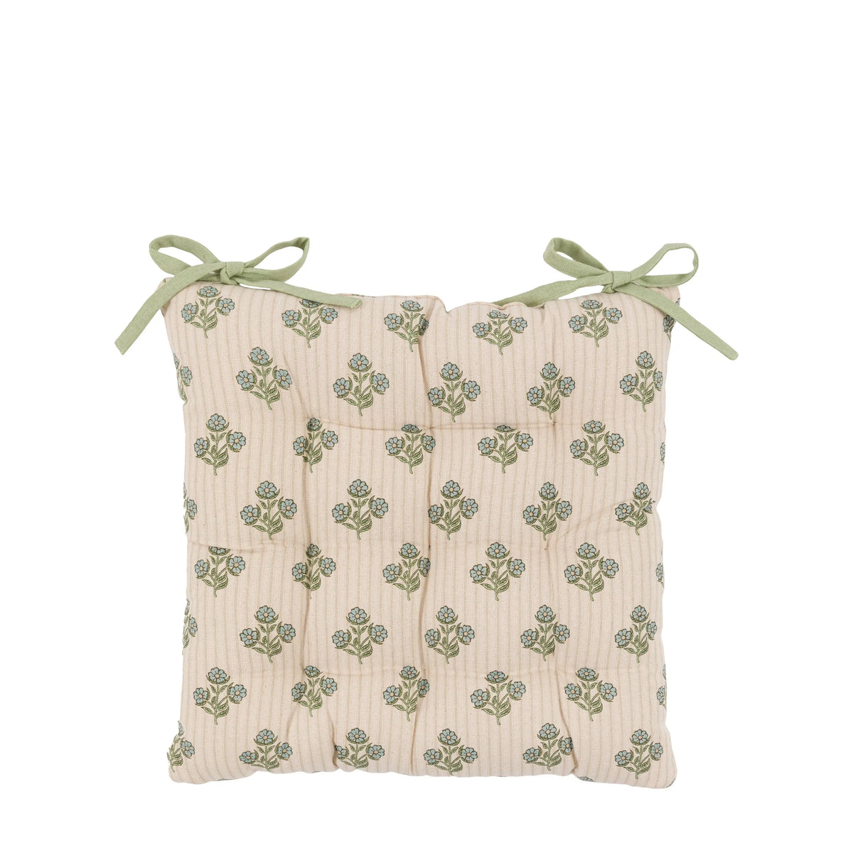 Bodhi Accessories Floret Stamp Seatpads Natural 2pk House of Isabella UK