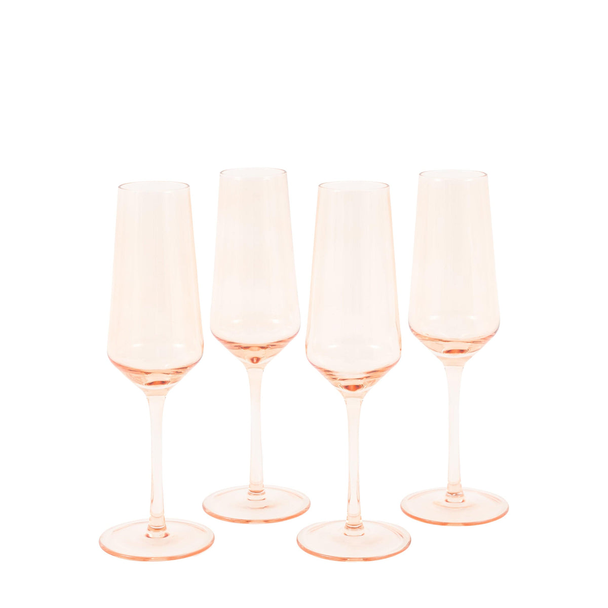 Bodhi Accessories Flute Glass Smokey Green 4pk House of Isabella UK